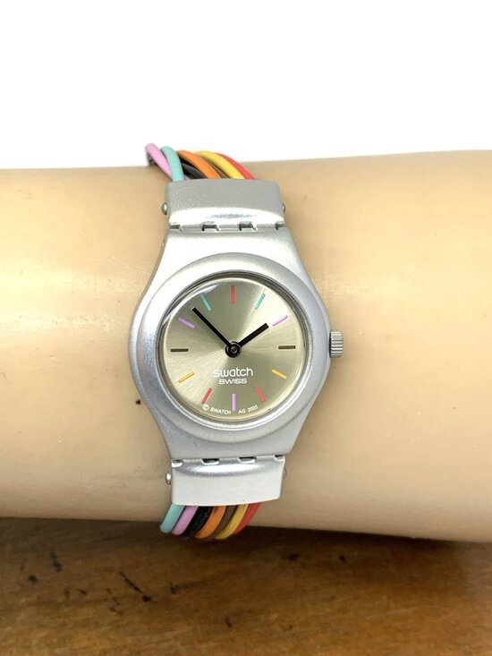 Swatch Women\'s Kids Watch YSS1006 Irony Swiss Quartz Filamento Multicolor 25mm main image 12